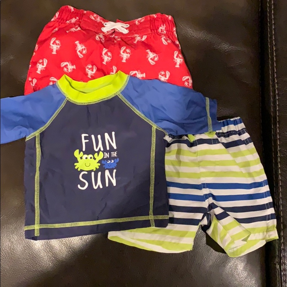 Swim Trunks and Rash Guard (Carter’s)